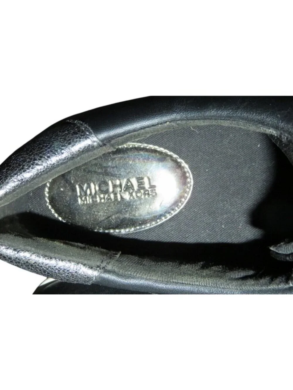 Michael Kors MK City Irving Lace Up Black & White Leather Sneakers Kicks 8.5 - Picture 3 of 8